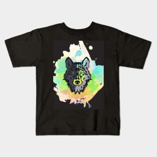 Colorful Wolf Kids T-Shirt